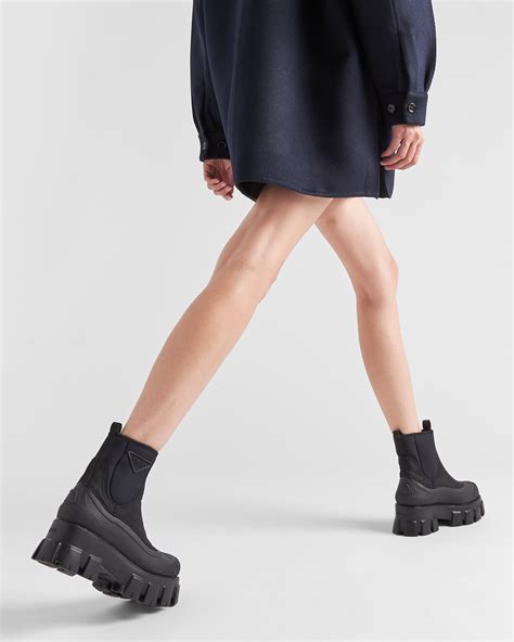 boots similar to prada monolith|monolith gabardine boots.